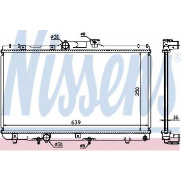 Радиатор охлаждения двигателя NISSENS 648681
