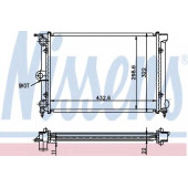 Радиатор охлаждения двигателя NISSENS 651631