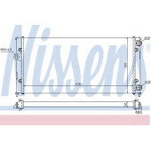 Радиатор охлаждения двигателя NISSENS 651931