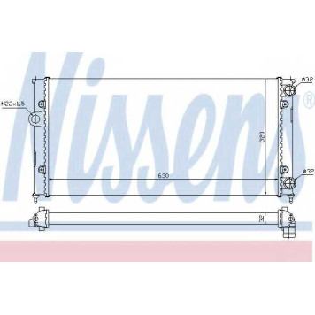Радиатор охлаждения двигателя NISSENS 651931