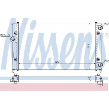 Радиатор охлаждения двигателя NISSENS 651941