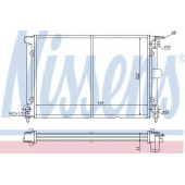 Радиатор охлаждения двигателя NISSENS 65195