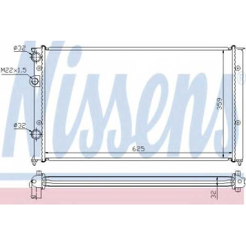Радиатор охлаждения двигателя NISSENS 652451