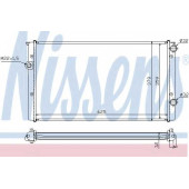 Радиатор охлаждения двигателя NISSENS 652461