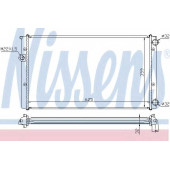 Радиатор охлаждения двигателя NISSENS 652471