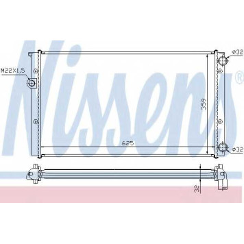 Радиатор охлаждения двигателя NISSENS 652471