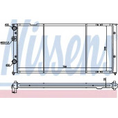 Радиатор охлаждения двигателя NISSENS 652491