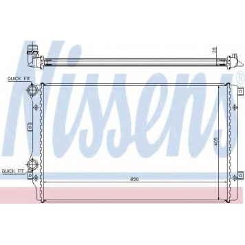 Радиатор охлаждения двигателя NISSENS 65280A