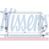 Радиатор охлаждения двигателя NISSENS 65295