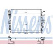 Радиатор охлаждения двигателя NISSENS 65297