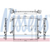 Радиатор охлаждения двигателя NISSENS 65298