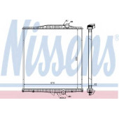 Радиатор охлаждения двигателя NISSENS 654620