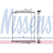 Радиатор охлаждения двигателя NISSENS 654630