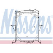 Радиатор охлаждения двигателя NISSENS 65466A