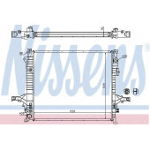 Радиатор охлаждения двигателя NISSENS 65613A
