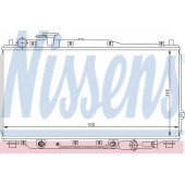 Радиатор охлаждения двигателя NISSENS 66605