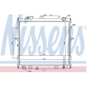 Радиатор охлаждения двигателя NISSENS 66642