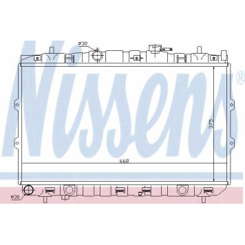 Радиатор охлаждения двигателя NISSENS 66648