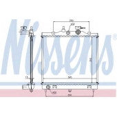 Радиатор охлаждения двигателя NISSENS 66654