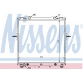 Радиатор охлаждения двигателя NISSENS 66659