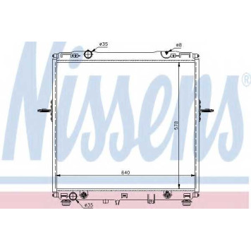 Радиатор охлаждения двигателя NISSENS 66659