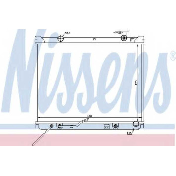 Радиатор охлаждения двигателя NISSENS 66682