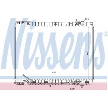 Радиатор охлаждения двигателя NISSENS 66759