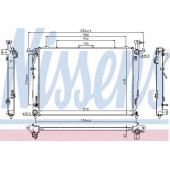 Радиатор охлаждения двигателя NISSENS 66781