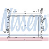 Радиатор охлаждения двигателя NISSENS 66862
