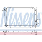 Радиатор охлаждения двигателя NISSENS 67039