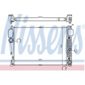 Радиатор охлаждения двигателя NISSENS 67107A