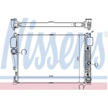 Радиатор охлаждения двигателя NISSENS 67107A