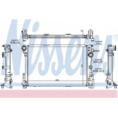 Радиатор охлаждения двигателя NISSENS 67167