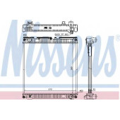Радиатор охлаждения двигателя NISSENS 67224A