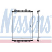 Радиатор охлаждения двигателя NISSENS 672440