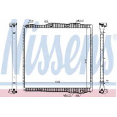 Радиатор охлаждения двигателя NISSENS 67290