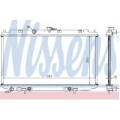 Радиатор охлаждения двигателя NISSENS 67345A