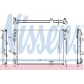 Радиатор охлаждения двигателя NISSENS 67367