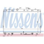 Радиатор охлаждения двигателя NISSENS 67489