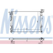 Радиатор охлаждения двигателя NISSENS 675018