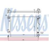Радиатор охлаждения двигателя NISSENS 67548