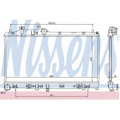 Радиатор охлаждения двигателя NISSENS 67725