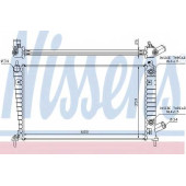 Радиатор охлаждения двигателя NISSENS 68001A