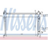 Радиатор охлаждения двигателя NISSENS 68005A