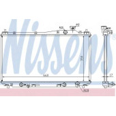 Радиатор охлаждения двигателя NISSENS 68115