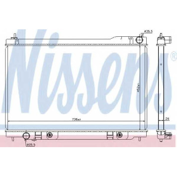 Радиатор охлаждения двигателя NISSENS 68118