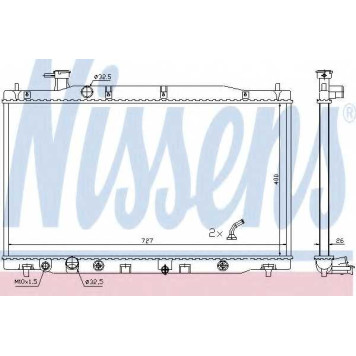 Радиатор охлаждения двигателя NISSENS 681372