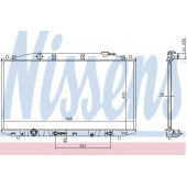 Радиатор охлаждения двигателя NISSENS 68138