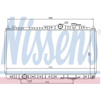 Радиатор охлаждения двигателя NISSENS 68180