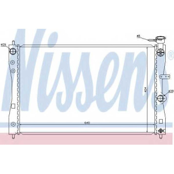 Радиатор охлаждения двигателя NISSENS 68183